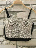 Solid Color Camisole Top and Strapless Top