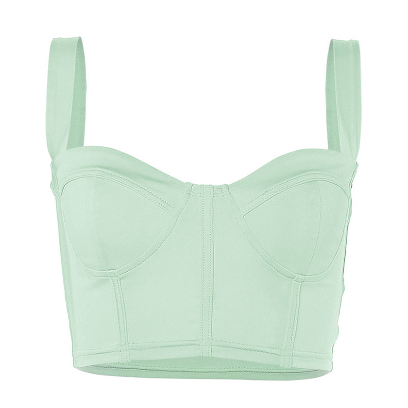 2020 Fall Women's Solid Color Crop Top Tank Top