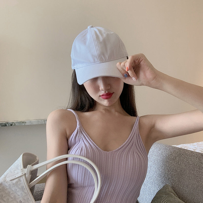 HyunA Style Women's Summer Knitted Crop Top Tank Top